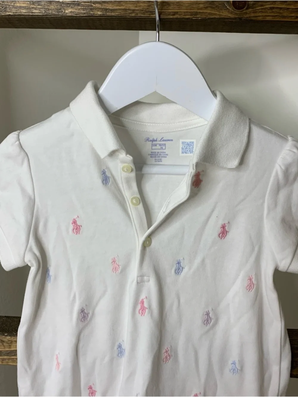 Ralph Lauren Baby Girls Ruffled Polo Dress Size 24M